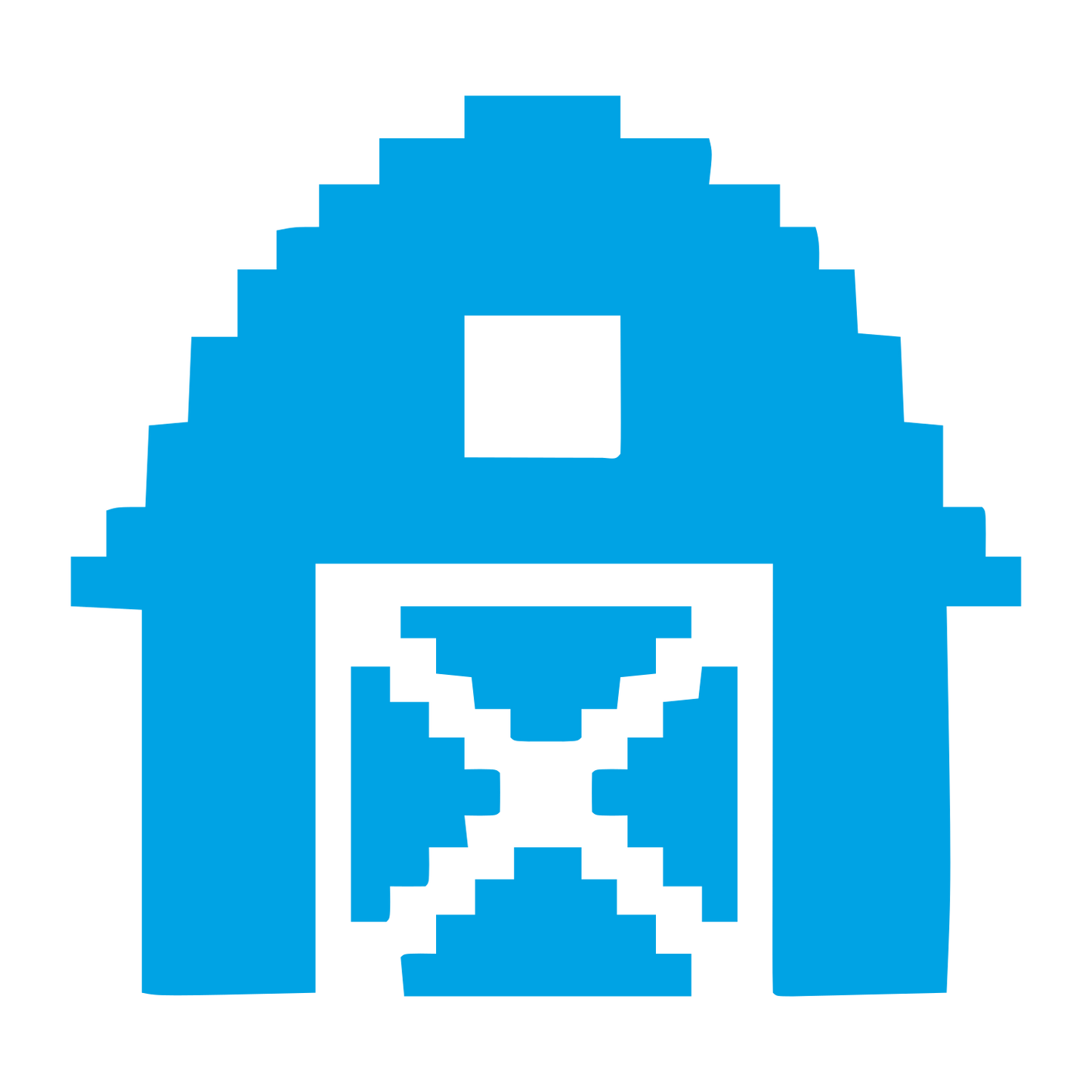 Pixel Barn Logo #00a3e4