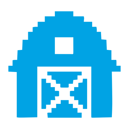 Pixel Barn Logo #00a3e4