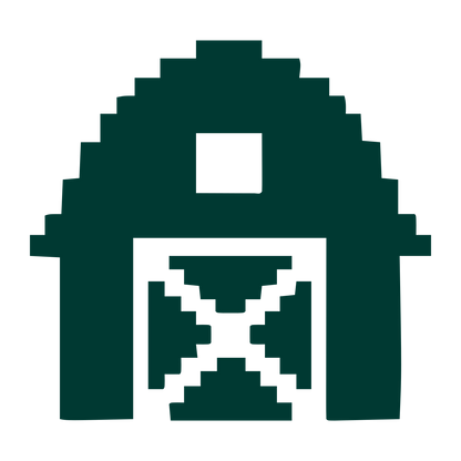 Pixel Barn Logo #003932