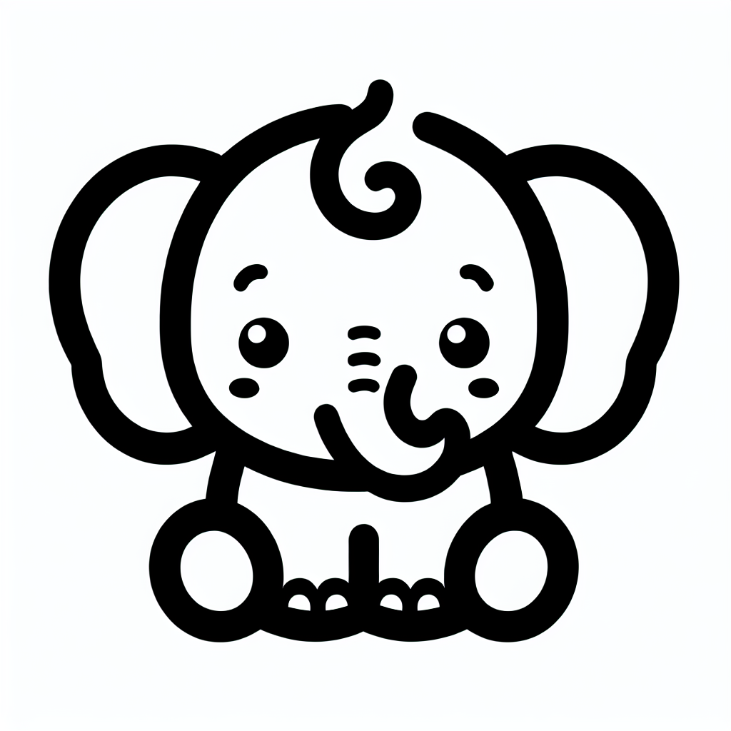 Cartoon Elephant Logo