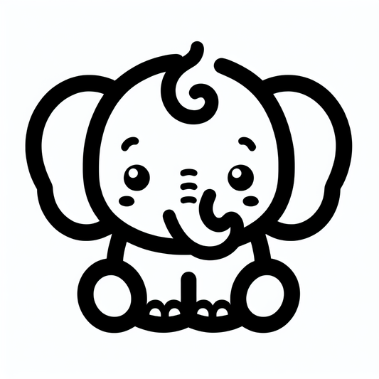 Cartoon Elephant Logo