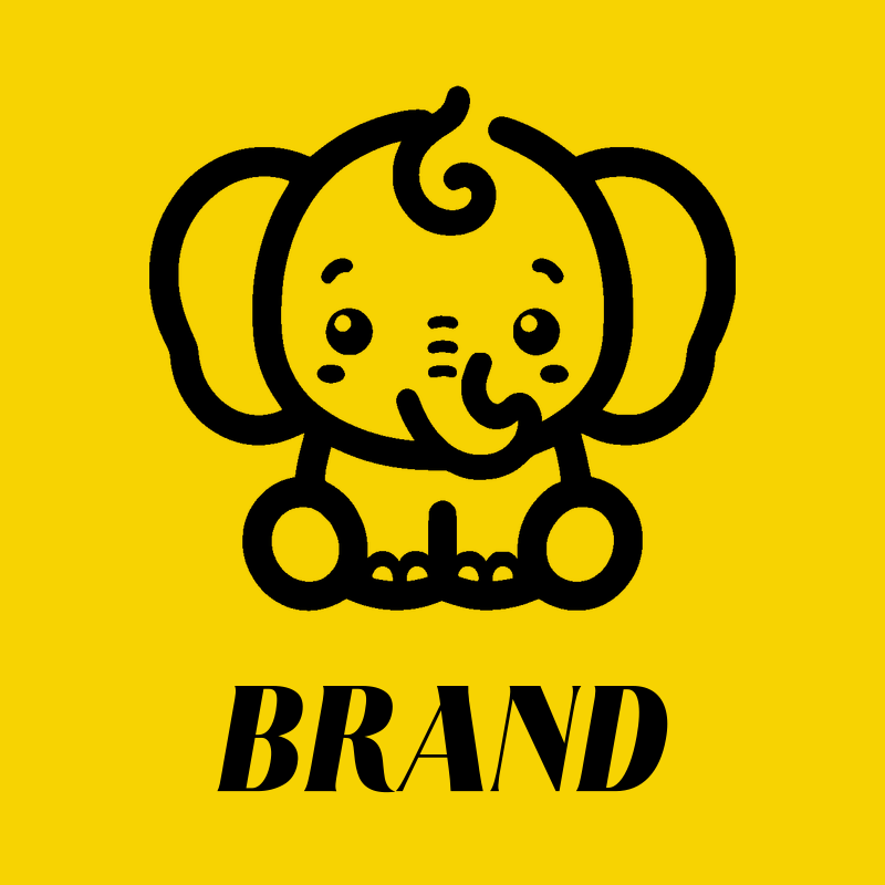 Cartoon Elephant Logo preview