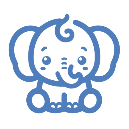 Cartoon Elephant Logo  #507DBC