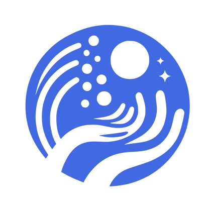 Circle World Earth Logo #4169E1