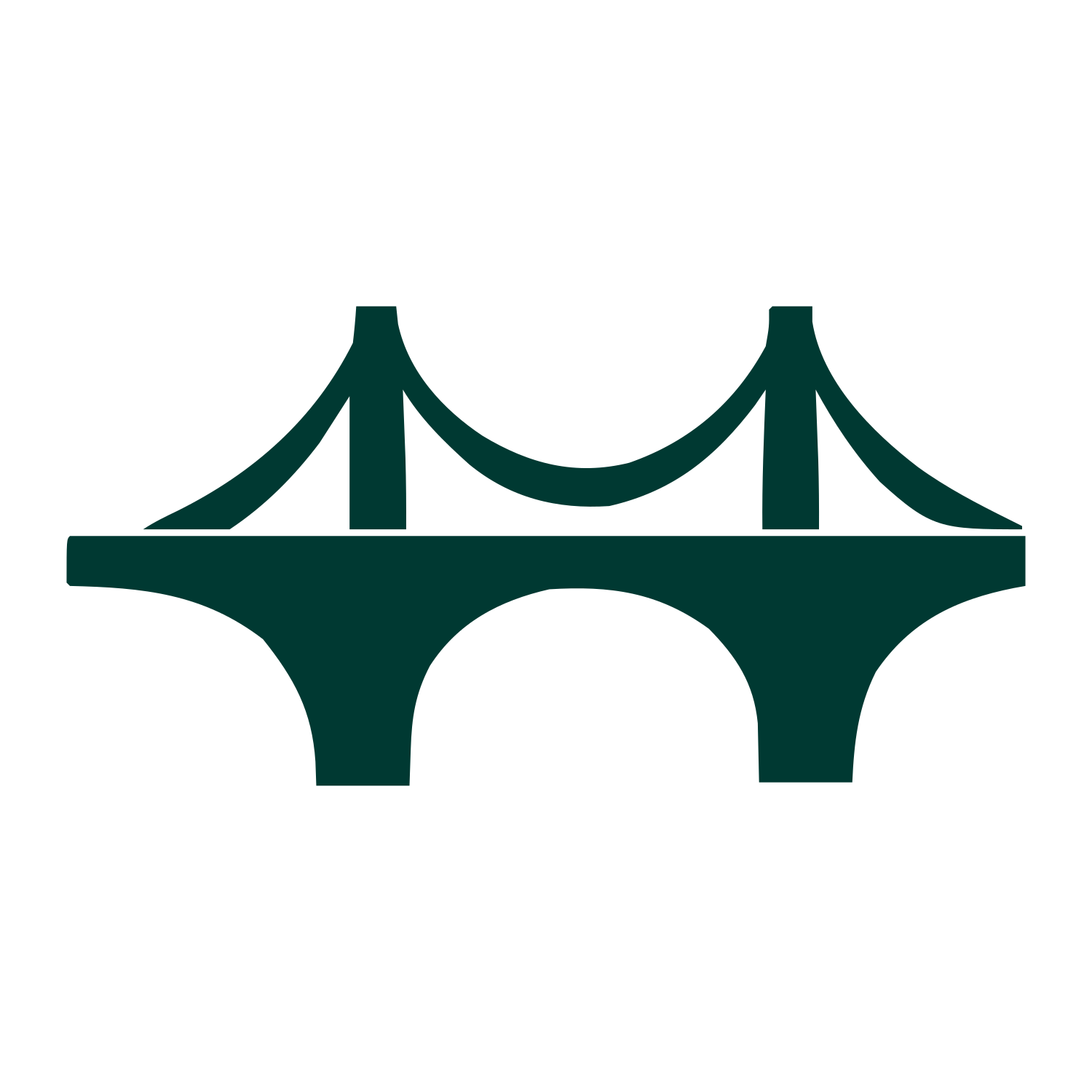 Suspension Bridge Logo #003932