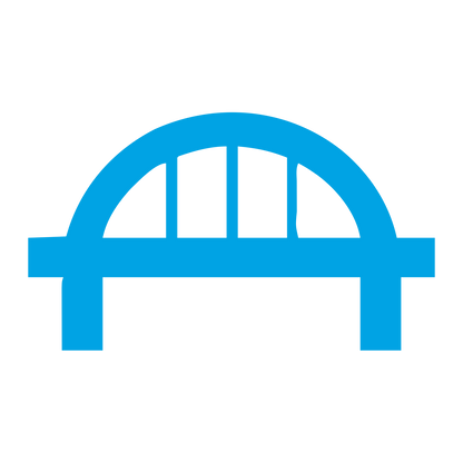 Arch Bridge Logo #00a3e4