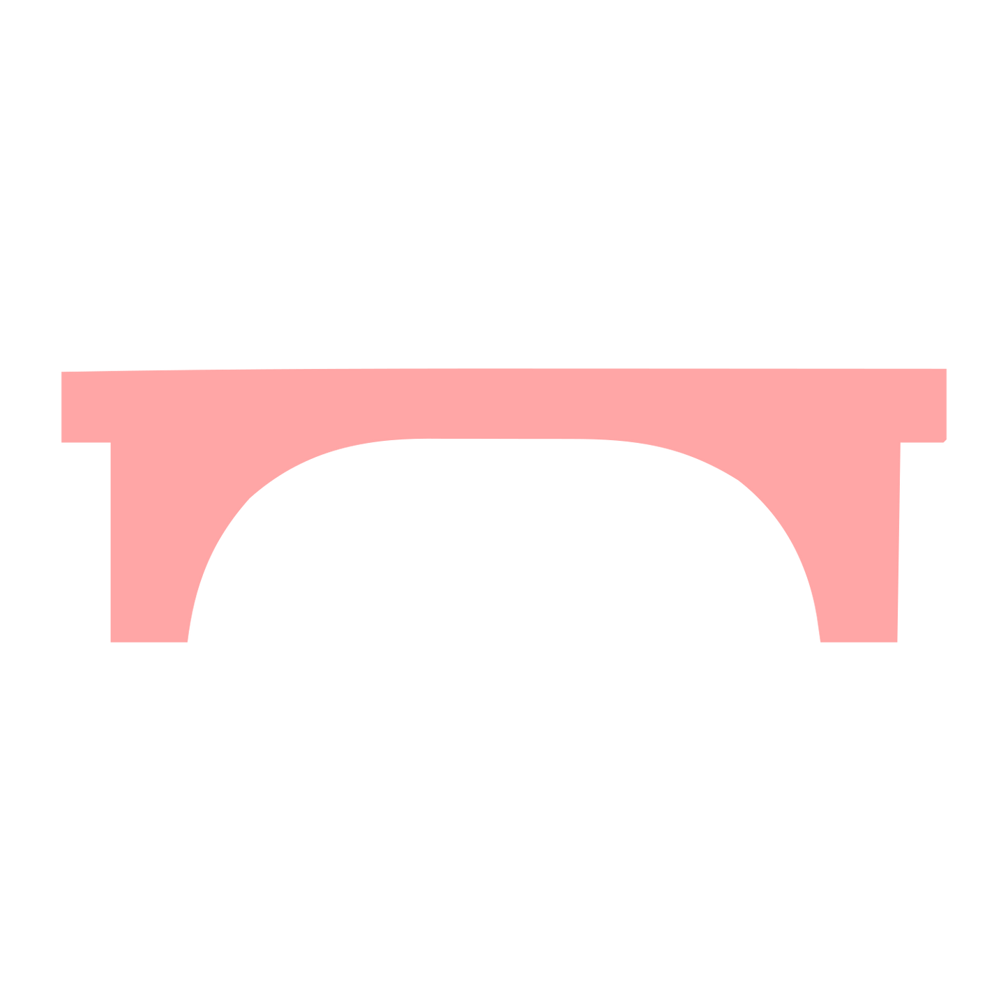 Arch Bridge Logo #ffa6a6