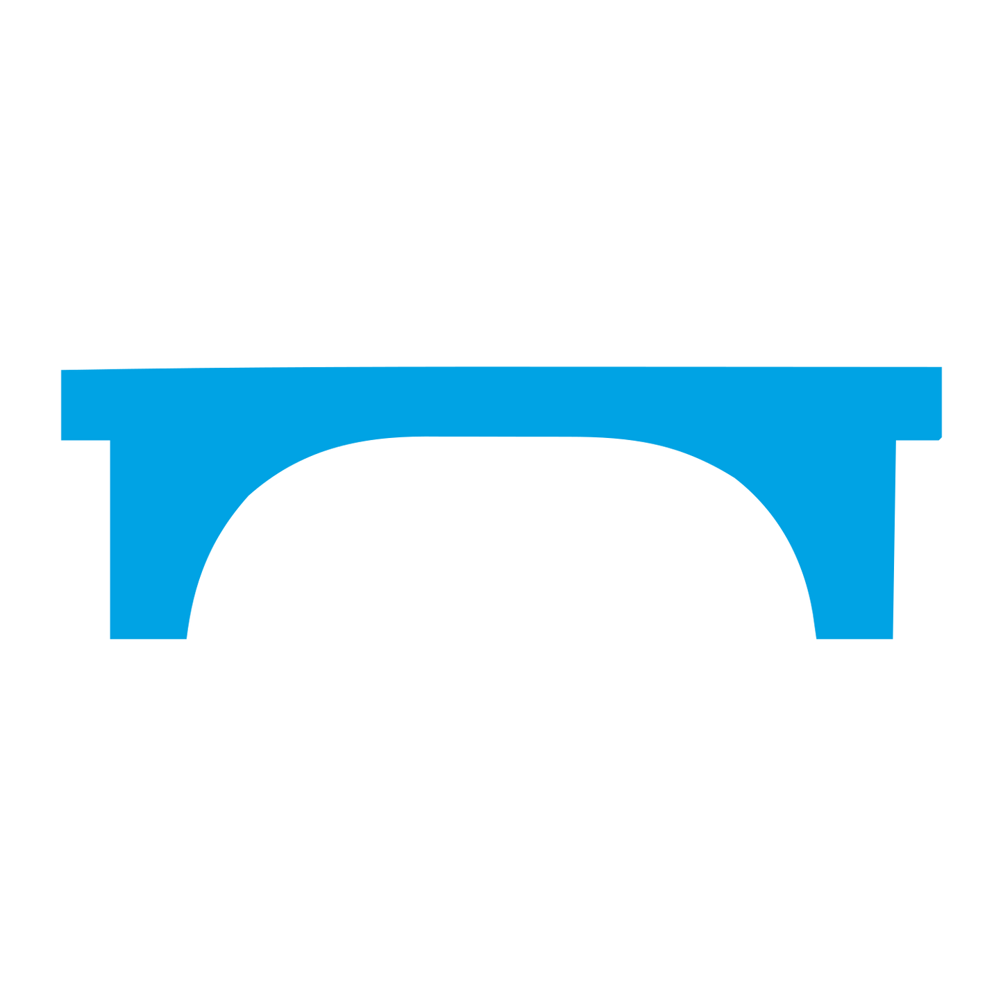 Arch Bridge Logo #00a3e4