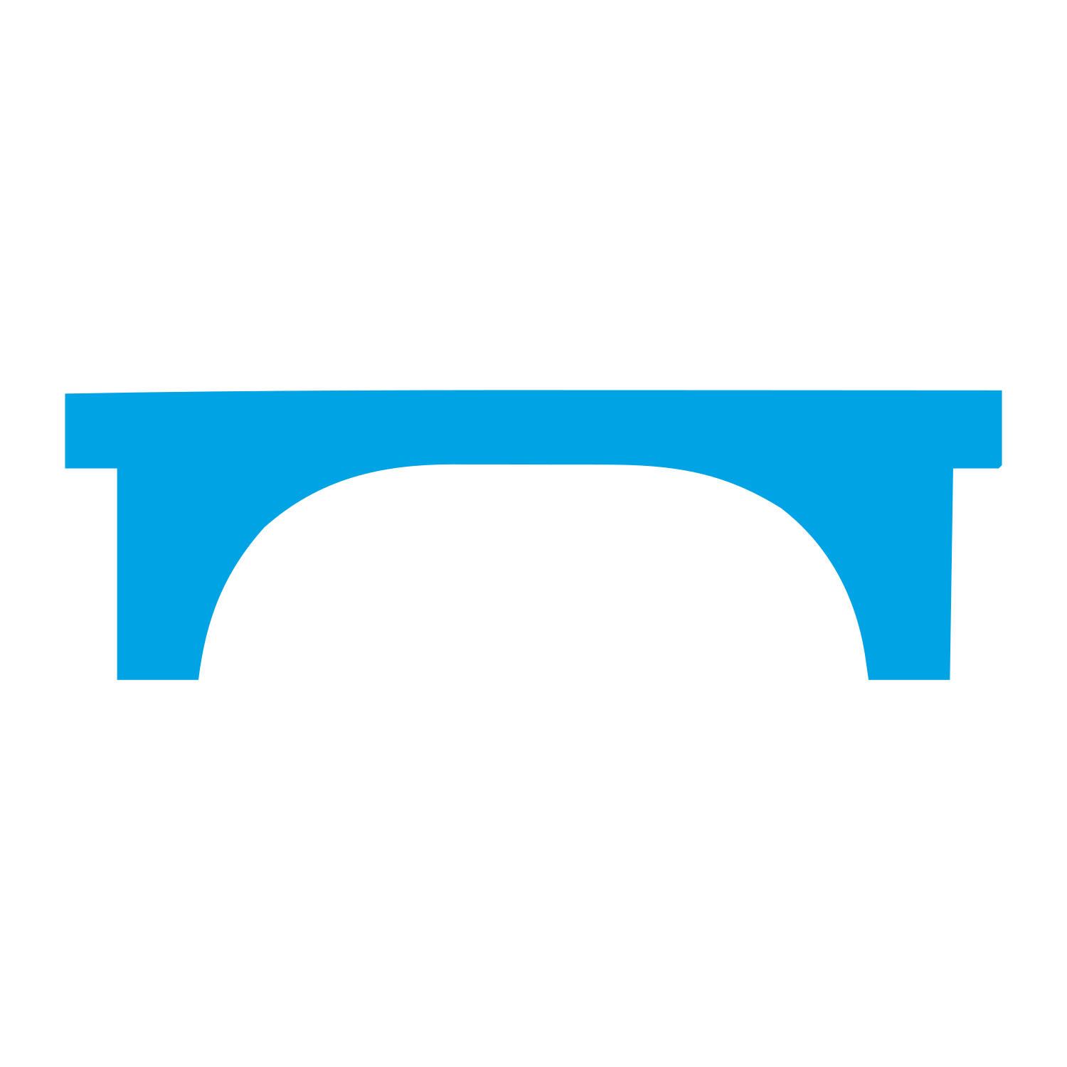 Arch Bridge Logo #00a3e4