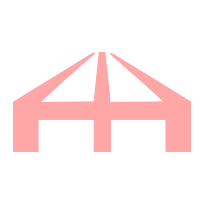 Suspension Bridge Logo #ffa6a6
