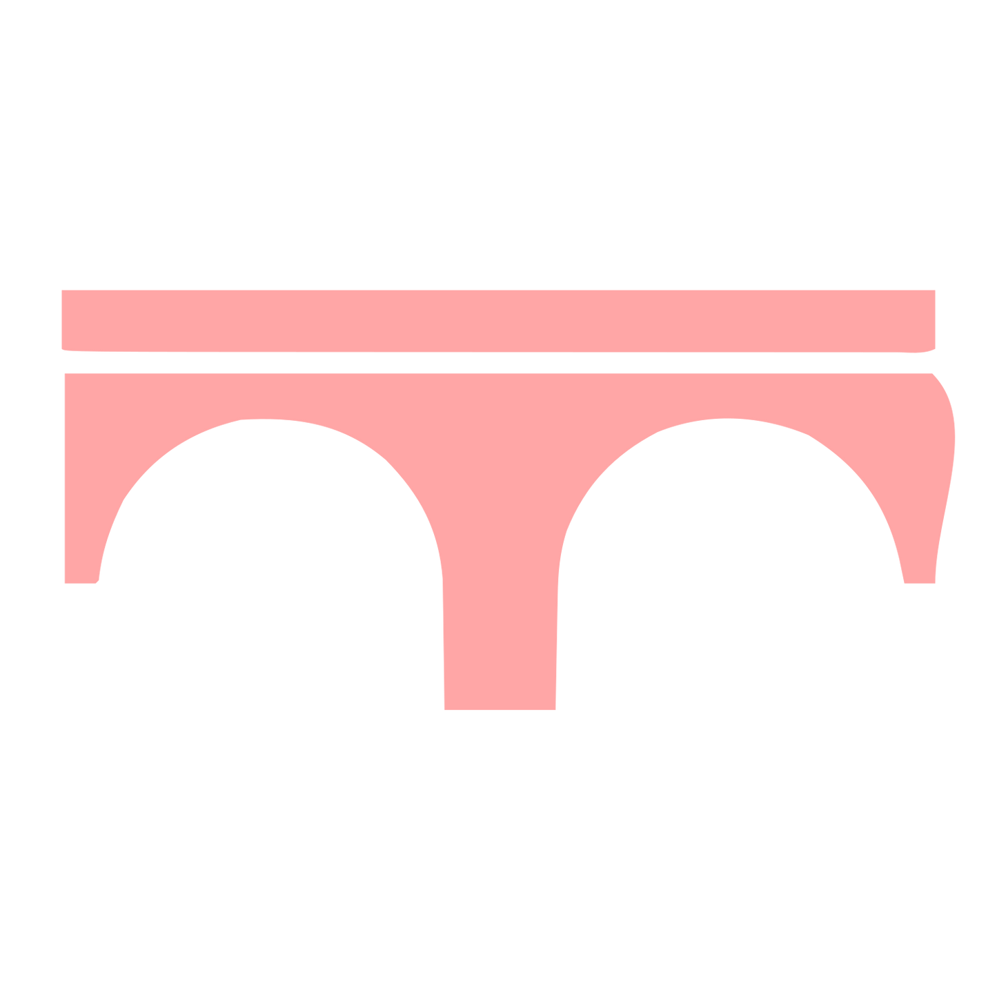 Arched Bridge Logo #ffa6a6
