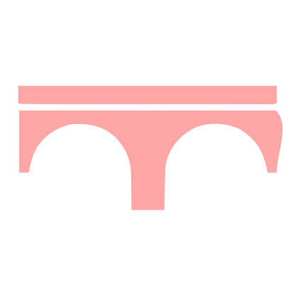 Arched Bridge Logo #ffa6a6