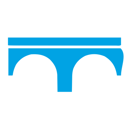 Arched Bridge Logo #00a3e4