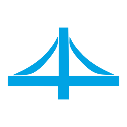 Suspension Bridge Logo #00a3e4