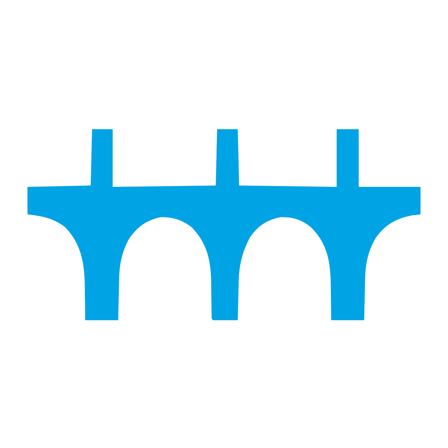 Arched Bridge Logo #00a3e4