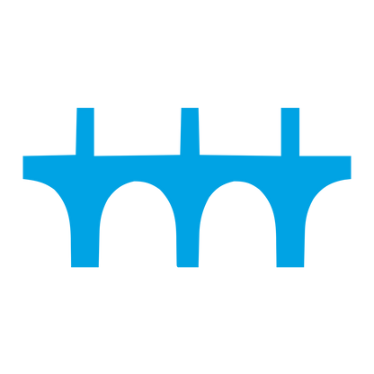 Arched Bridge Logo #00a3e4