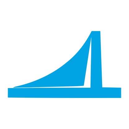 Suspension Bridge Logo #00a3e4