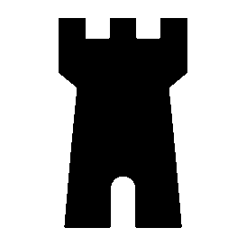 Castle Tower Pictogram Logo