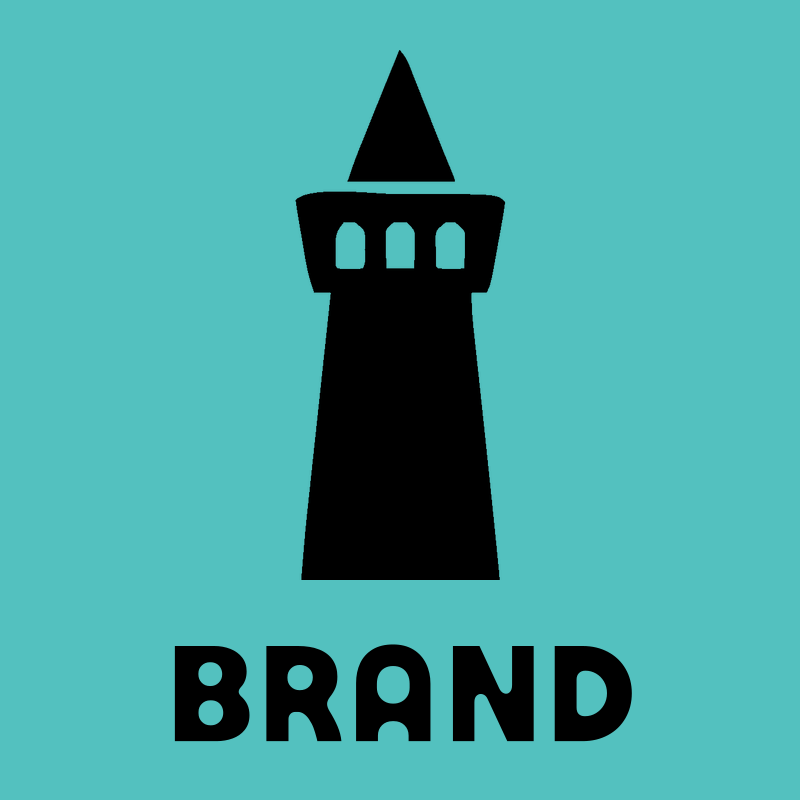Castle Tower Pictogram Logo preview