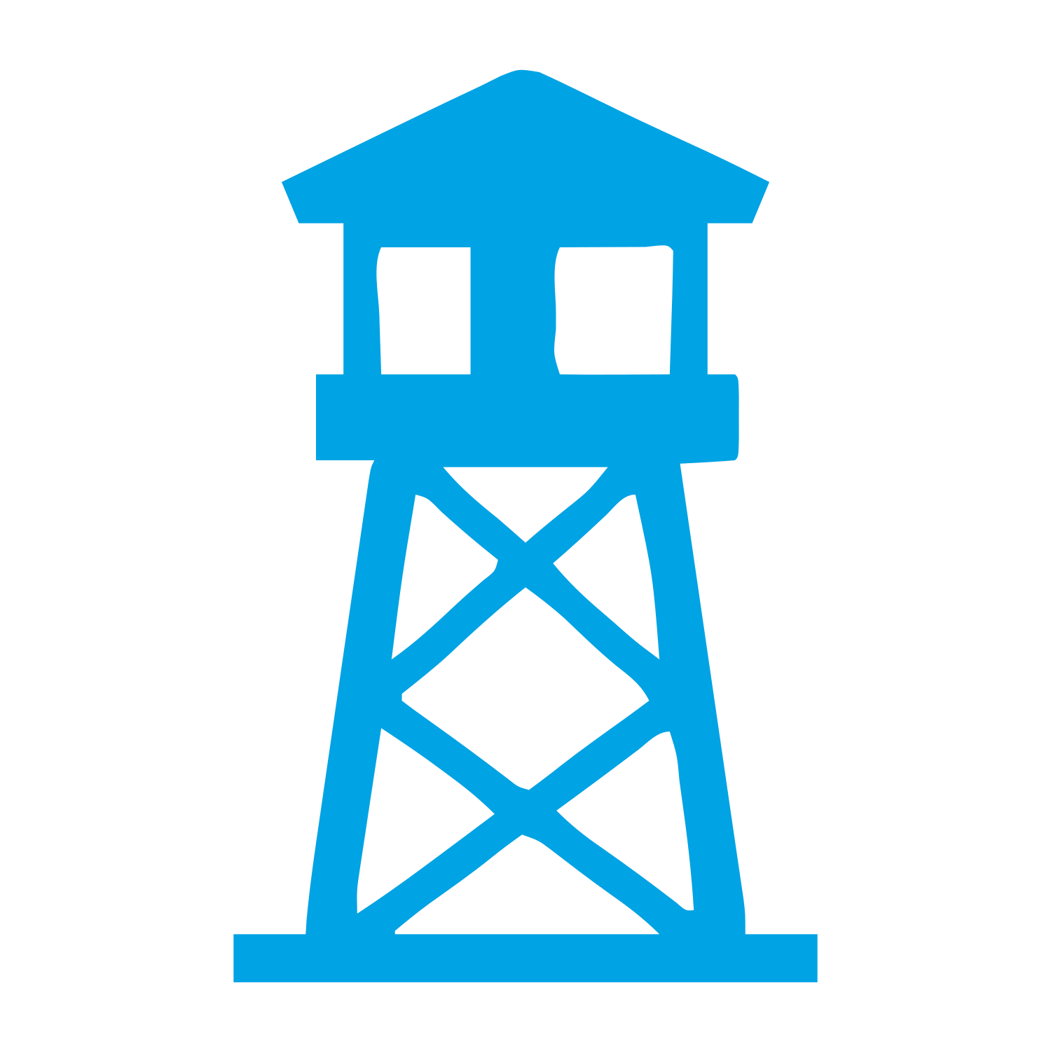 Watch Tower Logo #00a3e4