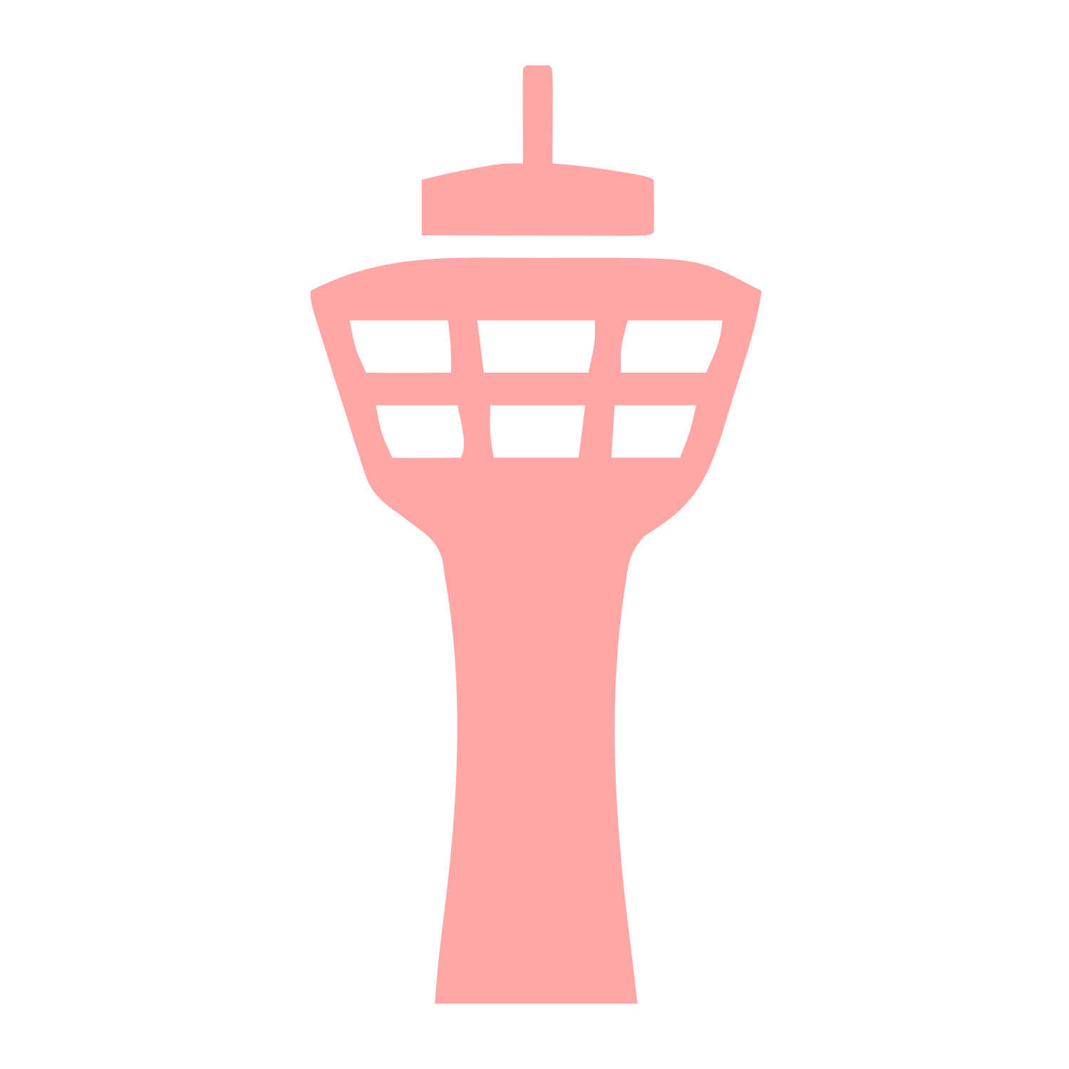 Air Traffic Control Tower Logo #ffa6a6