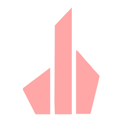 Triple Tower Skyscraper Logo #ffa6a6