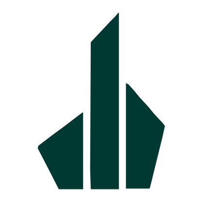Triple Tower Skyscraper Logo #003932