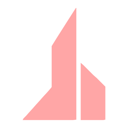 Twin Tower Skyline Logo #ffa6a6