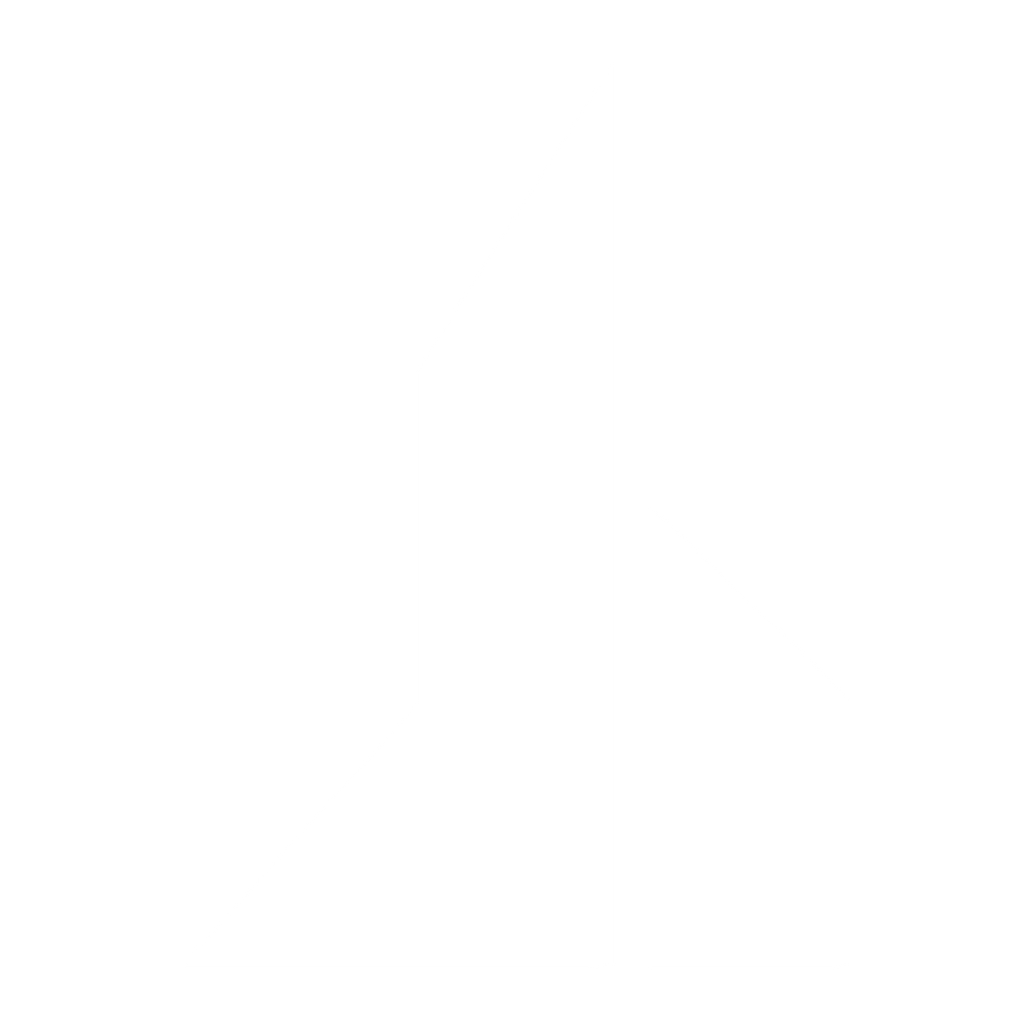 Twin Tower Skyline Logo #ffffff