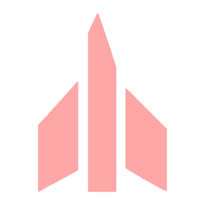Rocket Skyscraper Logo #ffa6a6