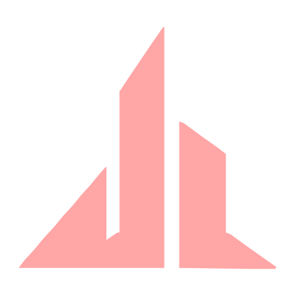 Twin Towers Skyline Logo #ffa6a6