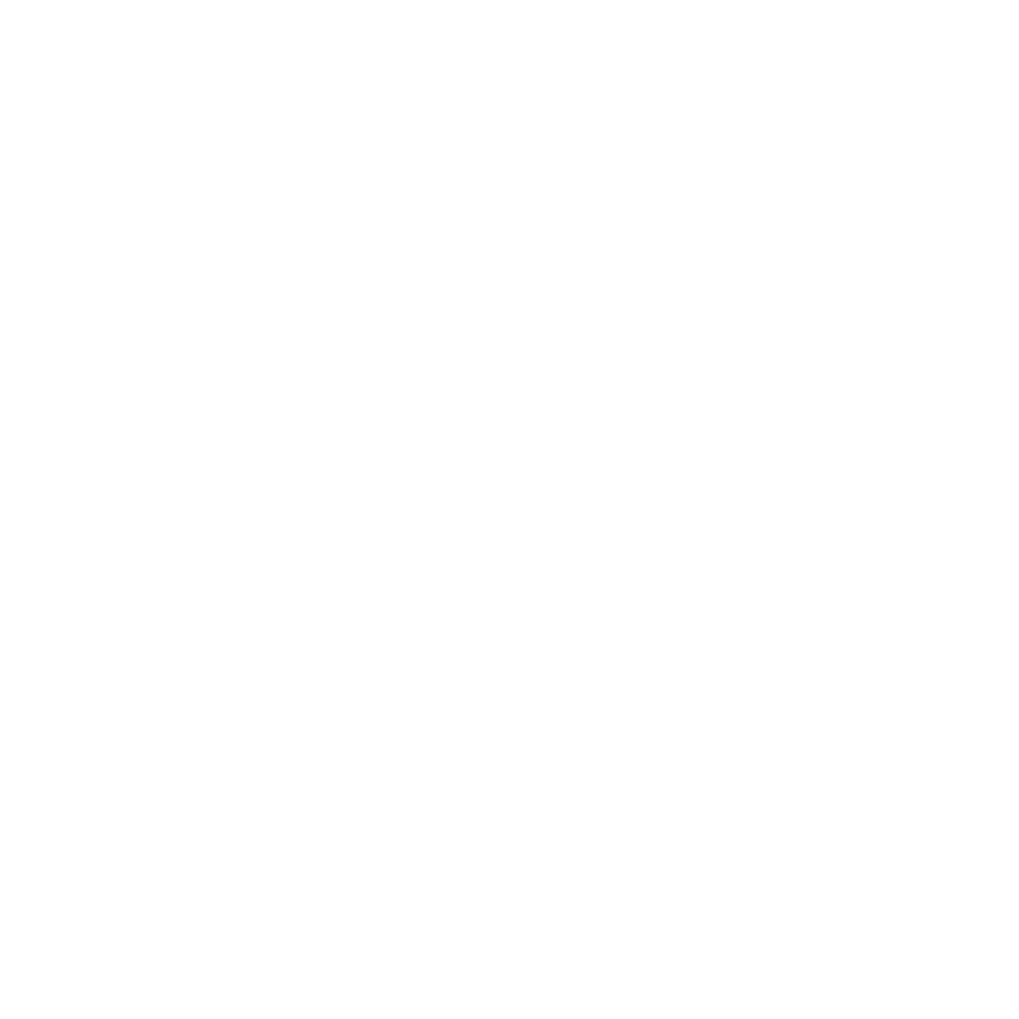 Twin Towers Skyline Logo #ffffff