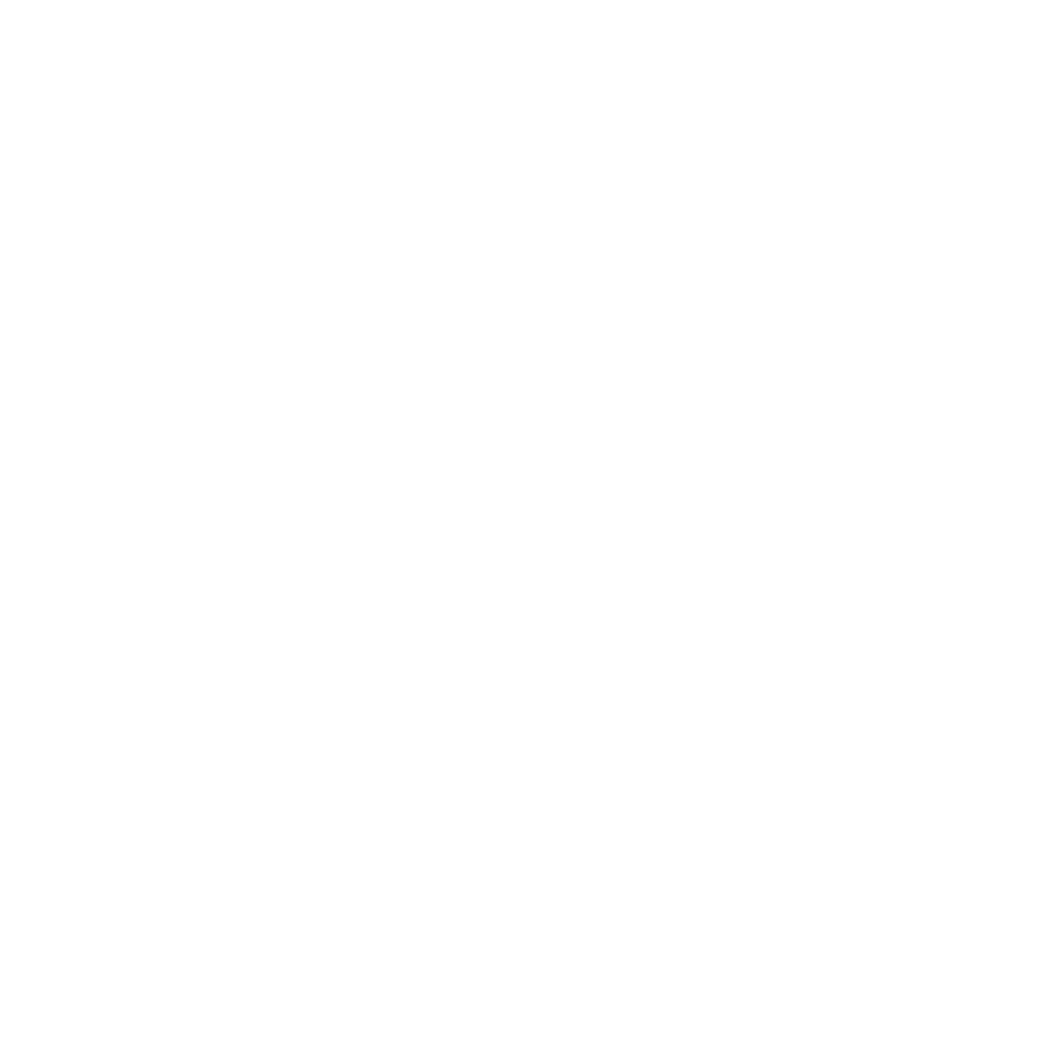Cottage Circle Negative Space Logo #ffffff