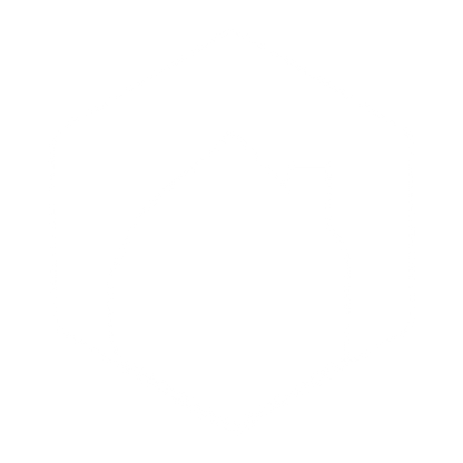 Negative Space House Hexagon Logo #ffffff