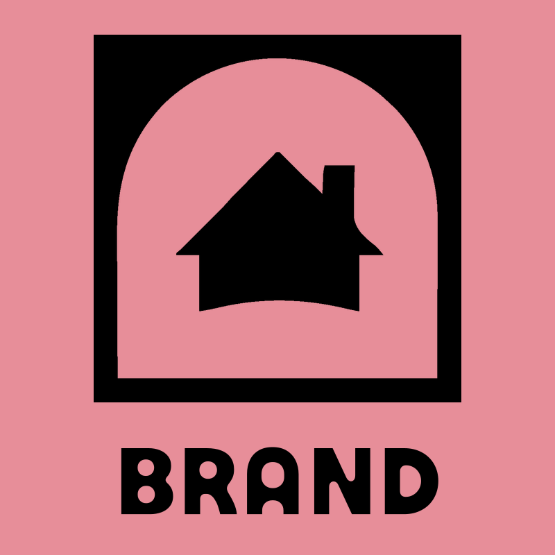 House Arch Negative Space Logo preview