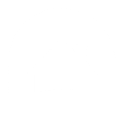 House Arch Negative Space Logo #ffffff