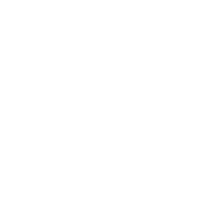 Cottage Circle Negative Space Logo #ffffff