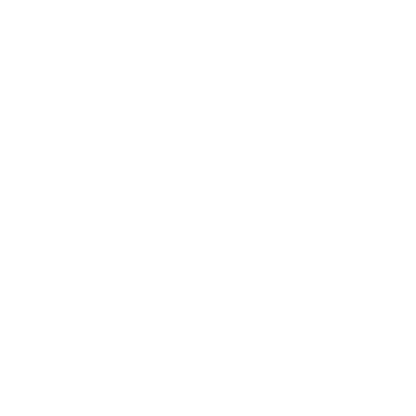 Negative Space Cottage Logo #ffffff
