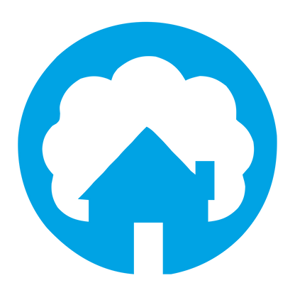 Cottage in Tree Logo #00a3e4