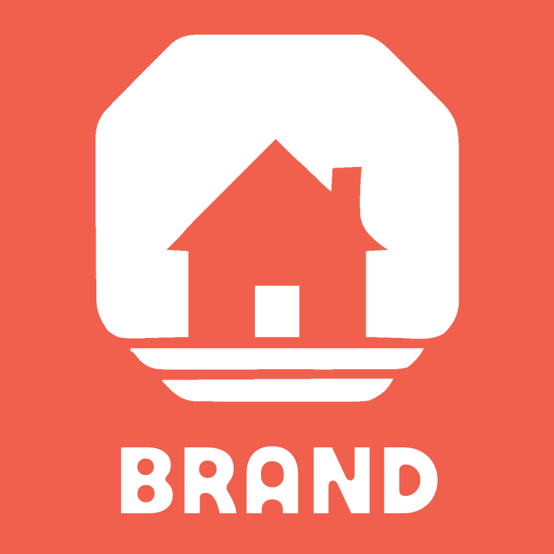 Cottage House Negative Space Logo preview