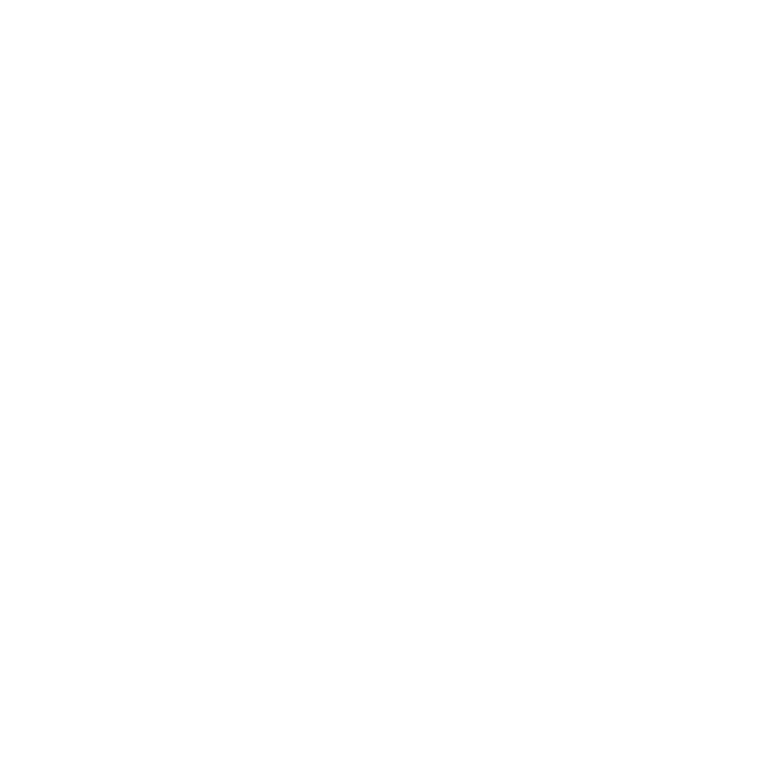 Cottage House Negative Space Logo #ffffff