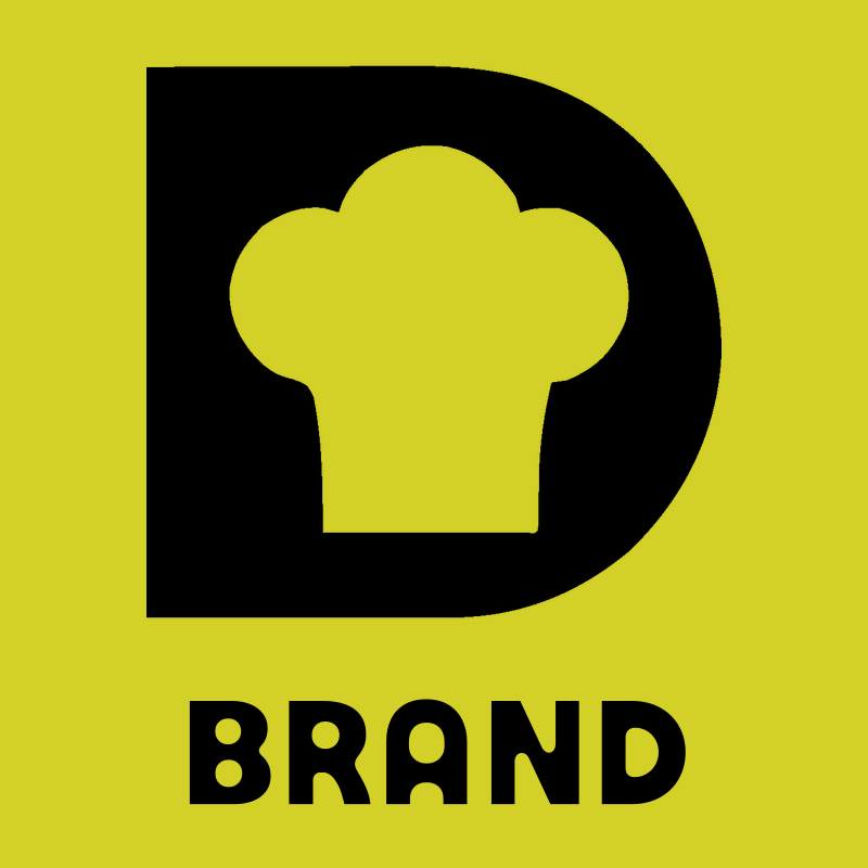 Chef Hat Negative Space Logo preview