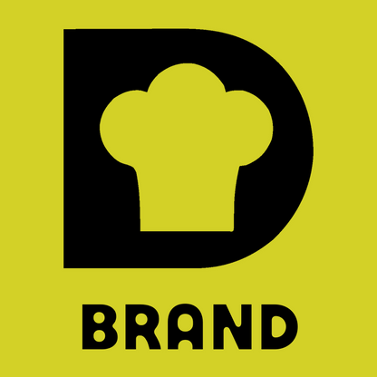 Chef Hat Negative Space Logo preview