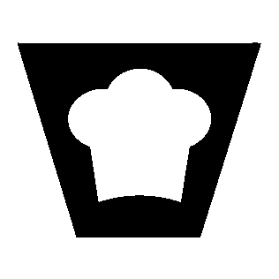 Chef Hat Bucket Logo