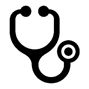 Stethoscope Bold Outline Logo