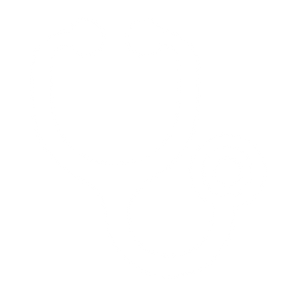 Stethoscope Bold Outline Logo #ffffff