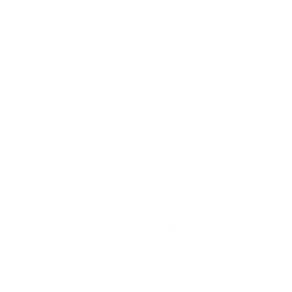 Bold Geometric Stethoscope Logo #ffffff