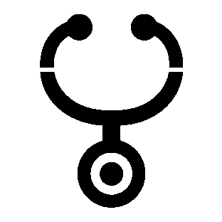 Bold Stethoscope Circle Logo