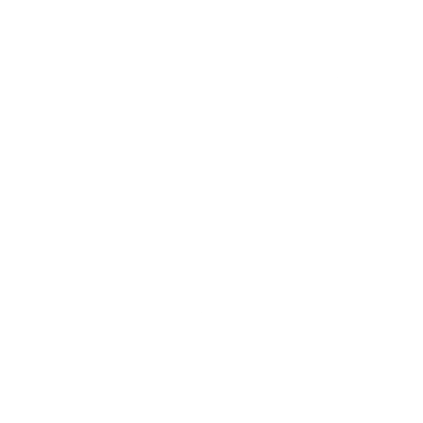 Bold Stethoscope Circle Logo #ffffff