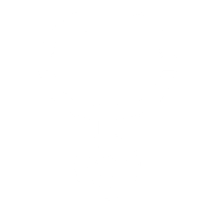 Bold Stethoscope Circle Logo #ffffff
